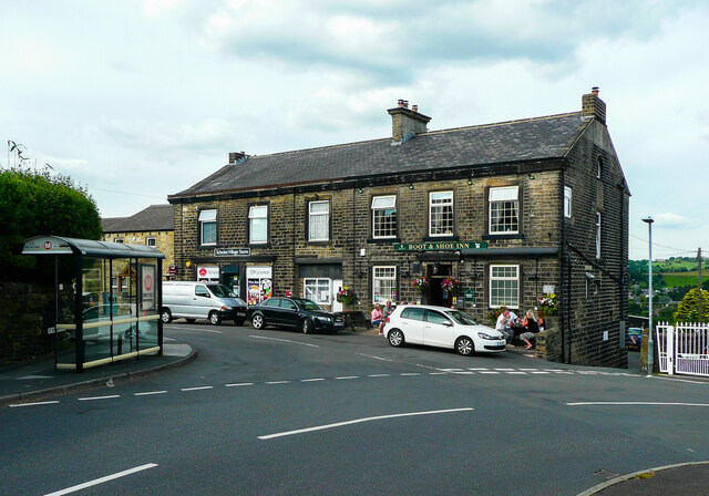Post Office and the Boot and Shoe Inn, Scholes 