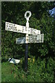 Direction Sign ? Signpost on the crossroads in Woodnesborough