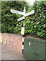 Direction Sign ? Signpost on the B1145 in Cawston