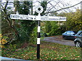 Direction Sign ? Signpost on the B4009 in Kingston Blount