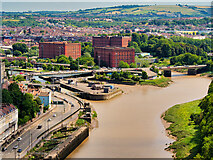 ST5672 : View towards Bristol from the Clifton Suspension Bridge by David Dixon