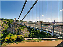 ST5673 : River, Gorge and Suspension Bridge by David Dixon
