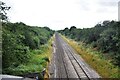 Railway south east from Chearsley Road bridge