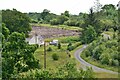 Minor road and clear-felled plantation, Kinnel Water