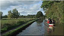 SJ9922 : Cruising on the Trent and Mersey Canal in Staffordshire by Roger  D Kidd