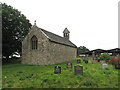 SO3404 : Church and gravestones, Kemeys Commander, Monmouthshire by Jaggery