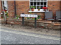 TL9734 : Stoke Road sign by Geographer