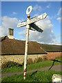 TL3234 : Direction Sign â Signpost near Partridge Hall Farm, Sandon by John V Nicholls