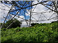 Underneath the pylon with wires crossing