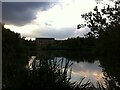 View across Bermuda Balancing Lake towards new housing in Bermuda Village