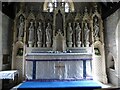 SO9226 : Reredos in Elmstone Hardwicke church by Philip Halling