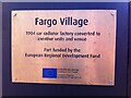 Plaque at Fargo Village, Far Gosford Street, Coventry