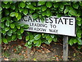 Vicary Estate sign