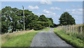 Farm access road approaching Keenley