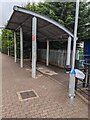 Open-sided shelter on Pontlottyn railway station