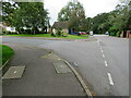 Junction: Hillside Close with Old Horsham Road, Crawley