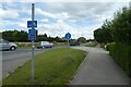 Cycle path beside Hull Road