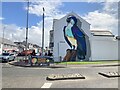 Large bird mural, Portstewart