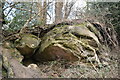 Rock outcrop on West Hoathly Rd