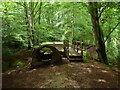 TQ4733 : Footbridge, Five Hundred Acre Wood by Simon Carey