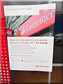 SP5407 : Closure Notice at Santander Bank, Headington by David Hillas