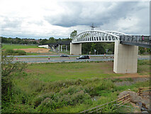 SO8652 : New footbridge, Worcester by Chris Allen