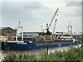 TF4510 : The cargo vessel RMS CUXHAVEN in the port of Wisbech by Richard Humphrey