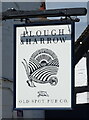 SO9248 : Sign for the Plough & Harrow, Drakes Broughton  by JThomas