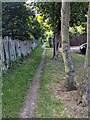 Path at the eastern edge of High Street Car Park, Stonehouse