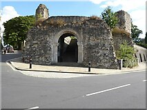 TQ7468 : North West Bastion, Rochester Castle by Philip Halling