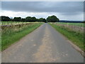 Wall enclosed road approaching Fithie