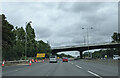 On the eastbound M4 at the Sutton Lane bridge