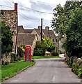 Red phonebox, Front Street, Nympsfield, Gloucestershire