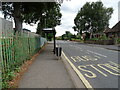 Bus stop and shelter on Oldbury Road, Worcester