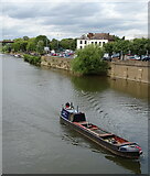 SO8454 : Narrow boat on the River Severn, Worcester by JThomas