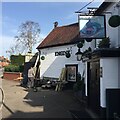 Making a deck, The Engine public house, Mill End, Kenilworth