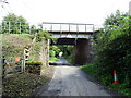 Railway bridge over lane, Little Tarrington