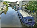 Canal boats in the centre of Skipton