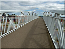 SO8753 : Footbridge over the A4440 Swinesherd Way, Worcester by Chris Allen