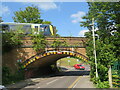 SZ0692 : Railway bridge over Bourne Valley Road, Branksome, Poole by Malc McDonald