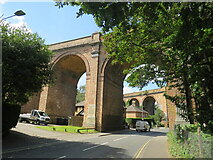 SZ0692 : Arches over Surrey Road, Branksome, near Poole by Malc McDonald