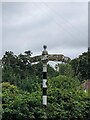 Direction Sign ? Signpost on Teasaucer Hill, Tovil parish