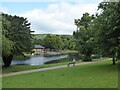 The lake in Pavilion Gardens Buxton