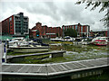 View across Brayford Pool from the south, Lincoln