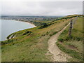 SZ0481 : South West Coast Path overlooking Swanage by Malc McDonald