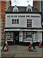 "Ye Olde Pork Pie Shoppe" in Melton Mowbray