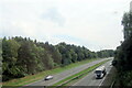 Railway crossing the A483 near Wrexham