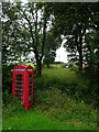 Phone box in rural setting