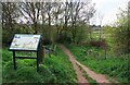 Information board by entrance to Puxton Marsh, Kidderminster, Worcs