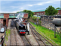 SD8010 : Preserved Locomotive Leaving Bury by David Dixon